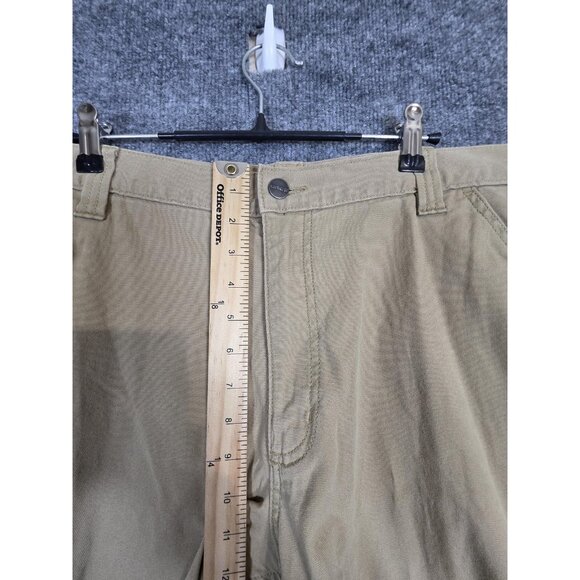 Carhartt Pants Mens 38x34 Tan Rugged Flex Relaxed Fit Canvas Work Carpenter - Picture 3 of 10